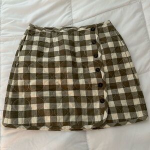 Madewell Quilted Mini Skirt NWT
